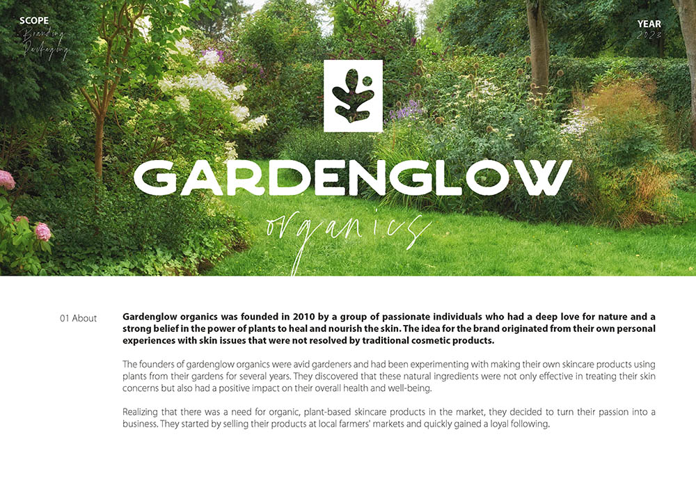 Logo design for GardenGlow Organic