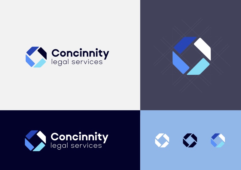 Concinnity Legal Services logo creation process